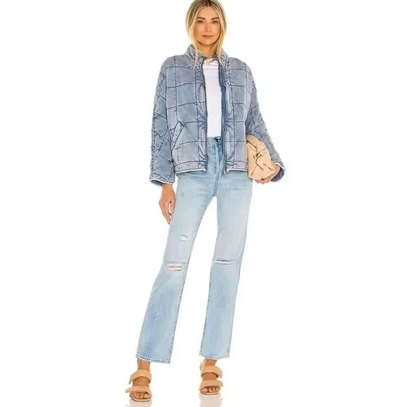 Pistola Cassie Super High Waist Straight Leg Jeans By My Side Light Wash Sz 26 - Picture 7 of 16